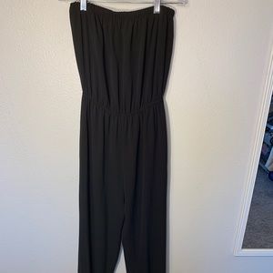 Black romper-pants